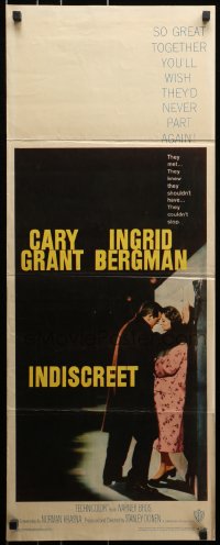 3p134 INDISCREET insert 1958 Cary Grant & Ingrid Bergman, directed by Stanley Donen!
