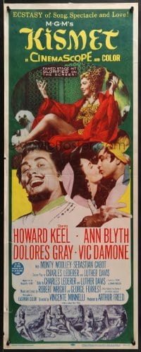 3p150 KISMET insert 1956 Howard Keel, Ann Blyth, ecstasy of song, spectacle & love!