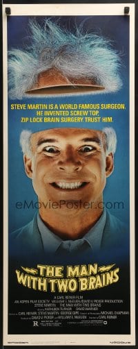 3p173 MAN WITH TWO BRAINS insert 1983 wacky famous surgeon Steve Martin performs brain surgery!
