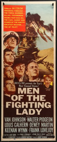 3p176 MEN OF THE FIGHTING LADY insert 1954 Van Johnson, James A. Michener's forgotten heroes of Korea!