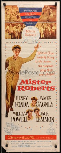 3p179 MISTER ROBERTS insert 1955 Henry Fonda, James Cagney, William Powell, Jack Lemmon, John Ford