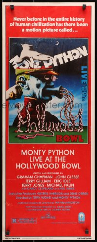 3p181 MONTY PYTHON LIVE AT THE HOLLYWOOD BOWL insert 1982 great wacky meat grinder image!
