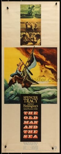 3p196 OLD MAN & THE SEA insert 1958 Spencer Tracy, Ernest Hemingway, John Sturges, dramatic art!