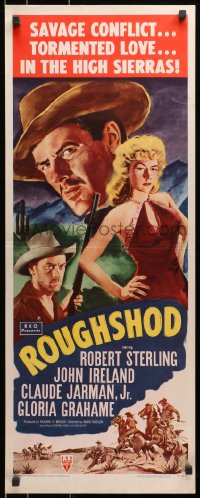 3p224 ROUGHSHOD insert 1949 super sleazy Gloria Grahame isn't good enough to marry!