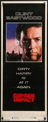 3p248 SUDDEN IMPACT insert 1983 Clint Eastwood is at it again as Dirty Harry, great image!