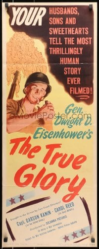 3p275 TRUE GLORY insert 1945 World War II documentary by General Dwight D. Eisenhower!