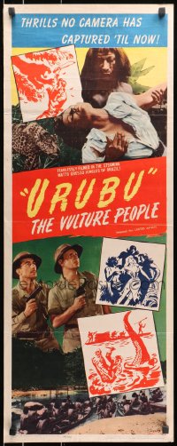 3p282 URUBU THE VULTURE PEOPLE insert 1948 people from the jungles of Brazil, 1000 authentic chills
