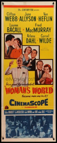 3p295 WOMAN'S WORLD insert 1954 June Allyson, Clifton Webb, Van Heflin, Bacall, MacMurray, Dahl!