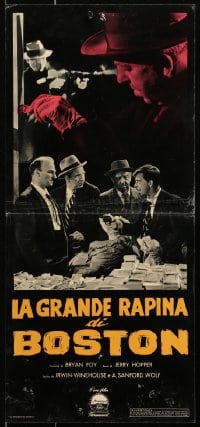 3p319 BLUEPRINT FOR ROBBERY Italian locandina 1961 Romo Vincent, suddenly - out of nowhere - to startle the world!