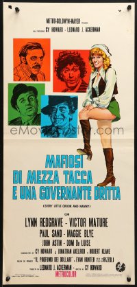 3p353 EVERY LITTLE CROOK & NANNY Italian locandina 1973 who would be crazy enough to snatch Victor Mature's kid!