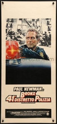 3p361 FORT APACHE THE BRONX Italian locandina 1981 great artwork of cop Paul Newman by Casaro!