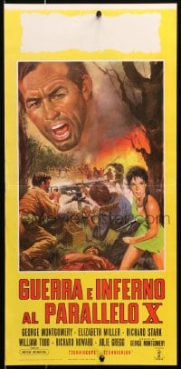 3p365 FROM HELL TO BORNEO Italian locandina 1968 George Montgomery stars and directs, Mos art!