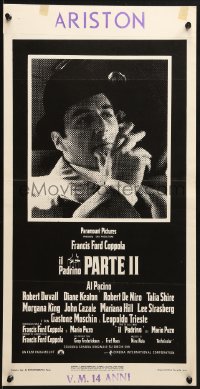 3p370 GODFATHER PART II Italian locandina 1975 Al Pacino in Francis Ford Coppola classic sequel!