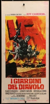 3p383 HEROES WITHOUT GLORY Italian locandina 1971 art of Jeff Cameron & combat by Franco Picchioni!