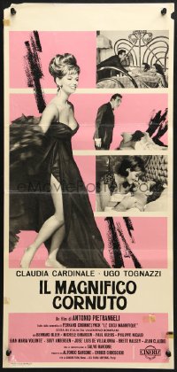 3p418 MAGNIFICENT CUCKOLD Italian locandina 1965 sexy Claudia Cardinale in skimpy dress!