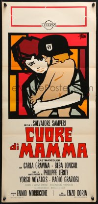 3p429 MOTHER'S HEART Italian locandina 1969 Cuore di mamam, bizarre Nazi baby art by Symeoni!