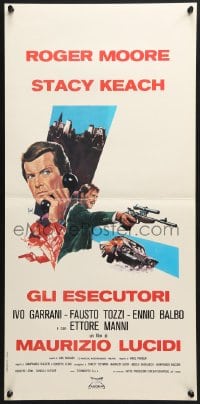 3p470 STREET PEOPLE Italian locandina 1976 Lucidi's Gli Esecutori, Roger Moore & Keach by Aller!