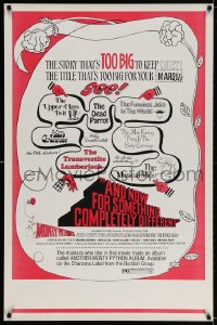 3r610 AND NOW FOR SOMETHING COMPLETELY DIFFERENT 1sh 1972 Monty Python kills the motion picture!