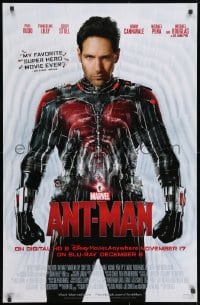 3r131 ANT-MAN 26x40 video poster 2015 Paul Rudd in title role, Michael Douglas, Evangeline Lilly!
