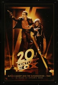 3r163 20TH CENTURY FOX 75TH ANNIVERSARY 27x40 commercial poster 2010 Butch Cassidy & Sundance Kid!