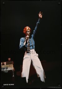 3r177 DAVID BOWIE 27x39 Italian commercial poster 1980s cool different image of the English star!