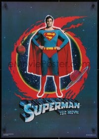 3r218 SUPERMAN 23x32 Scottish commercial poster 2006 Bob Peak, you'll believe a man can fly!