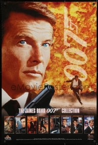 3r141 JAMES BOND 007 COLLECTION 27x40 video poster 1996 images of Moore and Dalton!