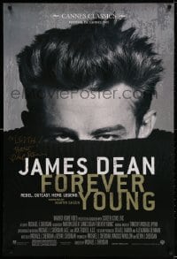 3r143 JAMES DEAN: FOREVER YOUNG signed 27x40 video poster 2005 by photographer Phil Stern!