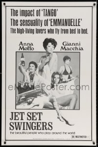 3r785 JET SET SWINGERS 1sh 1970 the beautiful people who play around the world!