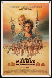 3r812 MAD MAX BEYOND THUNDERDOME 1sh 1985 art of Mel Gibson & Tina Turner by Richard Amsel