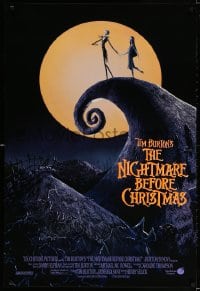 3r842 NIGHTMARE BEFORE CHRISTMAS int'l 1sh 1993 Tim Burton, Disney, great Halloween horror image!