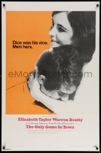 3r850 ONLY GAME IN TOWN int'l 1sh 1969 Elizabeth Taylor & Warren Beatty are in love in Las Vegas!