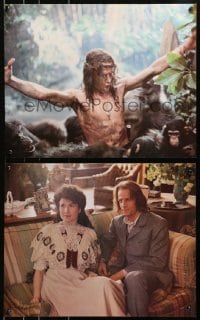 3r037 GREYSTOKE group of 4 color 16x20 stills 1983 Christopher Lambert as Tarzan, Lord of the Apes!