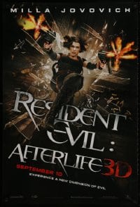 3r881 RESIDENT EVIL: AFTERLIFE teaser 1sh 2010 sexy Milla Jovovich returns in 3-D!