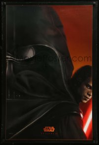 3r886 REVENGE OF THE SITH style A teaser DS 1sh 2005 Star Wars Episode III, Christensen as Vader!