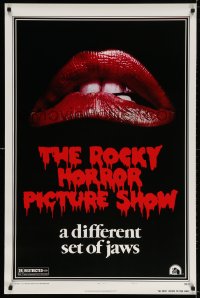 3r893 ROCKY HORROR PICTURE SHOW style A 1sh R1980s classic lips, a different set of jaws!