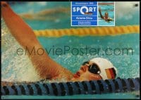 3r466 1988 SUMMER OLYMPICS 23x32 East German special poster 1988 image of swimmer Kristin Otto!