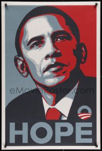 3r033 BARACK OBAMA 24x36 political campaign 2008 official Hope campaign poster, Shepard Fairey art!