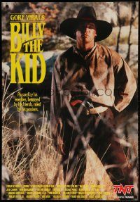 3r050 BILLY THE KID tv poster 1989 image of cowboy Val Kilmer in the title role!
