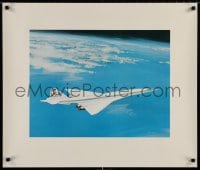 3r487 BOEING 2707 25x29 special poster 1969 incredible Bill Ryan art of the plane flying high!