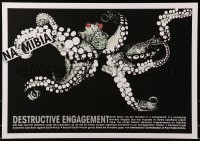 3r491 DESTRUCTIVE ENGAGEMENT 17x25 special poster 1980s art of an octopus grabbing Namibia!