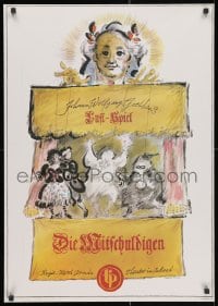 3r370 DIE MITSCHULDIGEN 23x32 East German stage poster 1982 Johann Wolfgang von Goethe play!