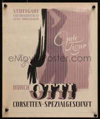 3r114 OTTI 12x15 German advertising poster 1950s Walter Muller art!