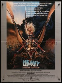 3r524 HEAVY METAL advance 18x25 special poster 1981 classic musical animation, Chris Achilleos art