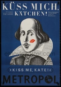 3r396 KISS ME KATE 23x33 East German stage poster 1980 Taming of the Shrew by William Shakespeare!
