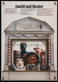 3r405 MACHT MAL THEATER 23x33 German stage poster 1978 wild different design by Holger Matthies!