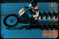 3r541 MERT LAWWILL 24x36 special poster 1973 images of the racer who starred in Any Given Sunday!