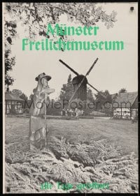 3r285 MUNSTER FREILICHTMUSEUM printer's test 24x33 German museum/art exhibition 1970s art on back!