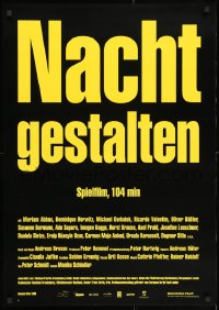 3r547 NIGHT SHAPES 24x33 German special poster 1999 Myriam Abbas, Dominique Horwitz, Michael Gwisdek!