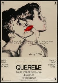 3r556 QUERELLE 28x39 German commercial poster 1983 Fassbinder & Jean Genet, Andy Warhol art!